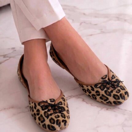Leopard Print Lace-Up Jutti