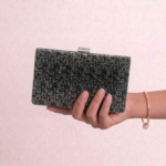 Black Diamond Geometric Clutch For Women
