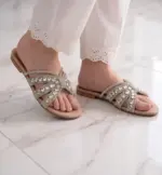 Shimmery Golden Flats For Women